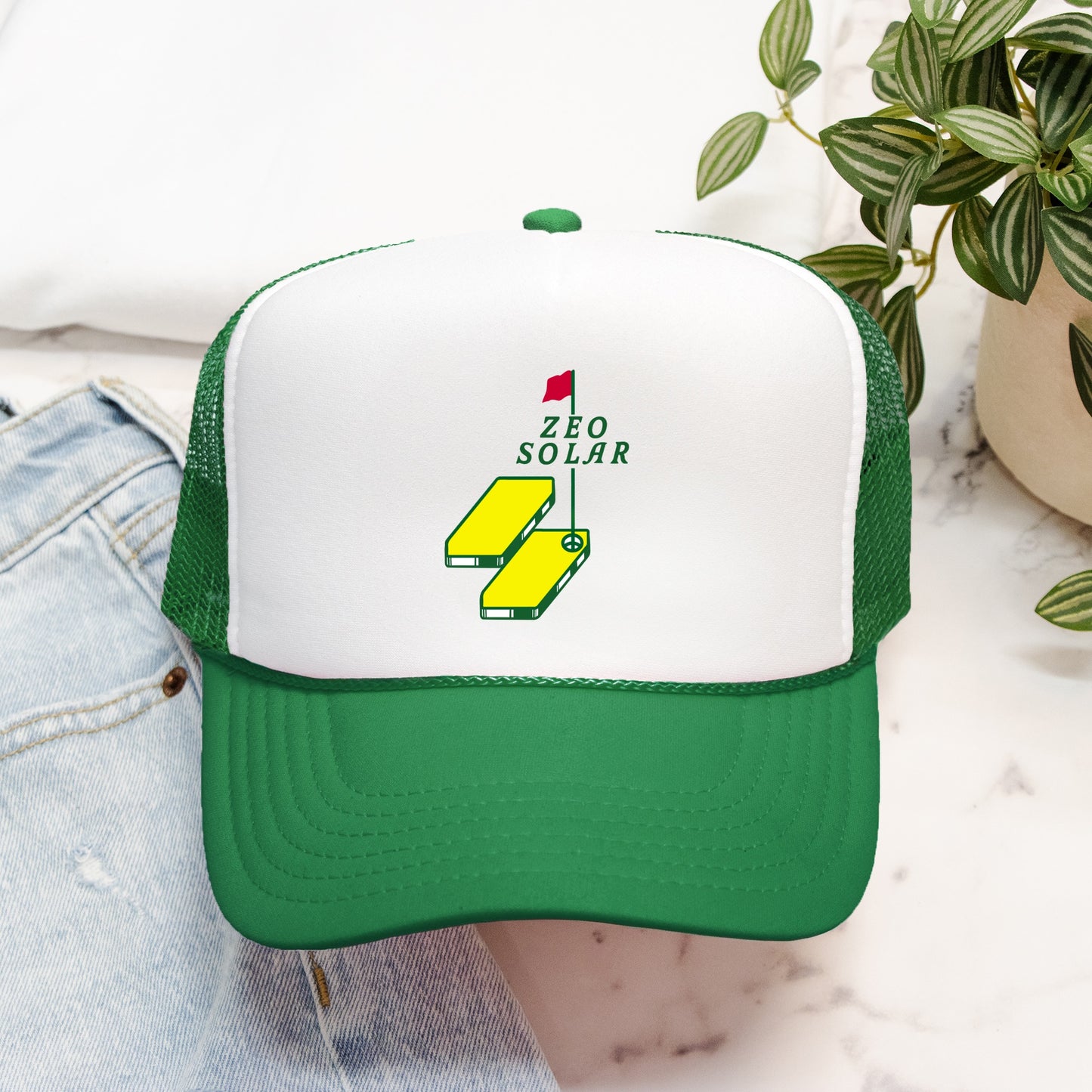 Zeo Golf Embroidered Trucker