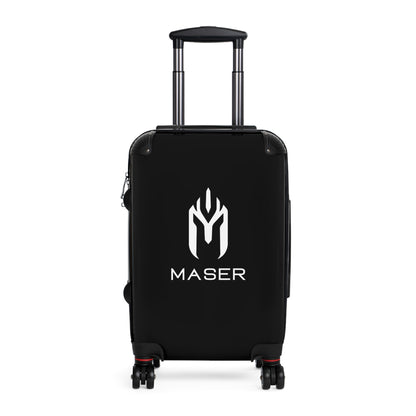 Maser Black Hardshell Suitcase - Stylish Travel Luggage for Adventurers