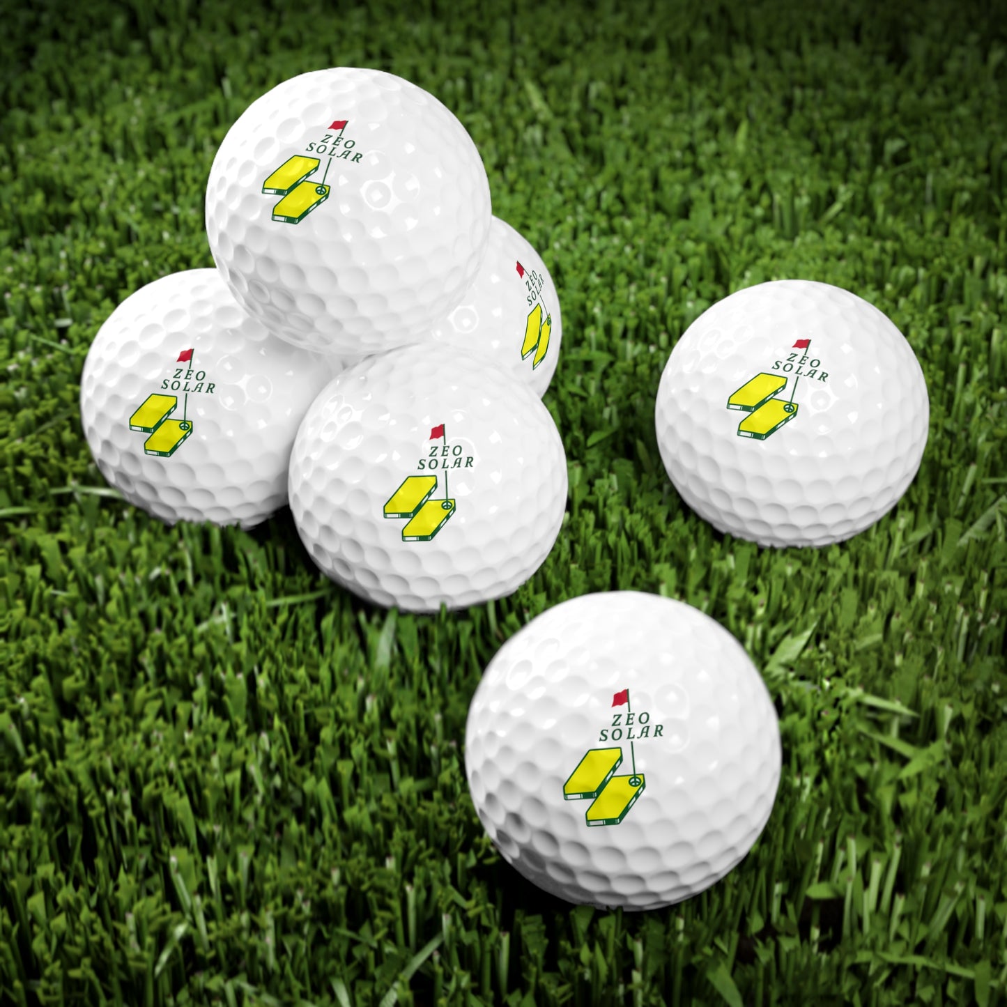 Zeo Solar Golf Balls - 6 Pack