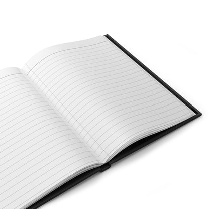 Pinnacle Nation Hardcover Journal — Black Matte Drip Logo Notebook
