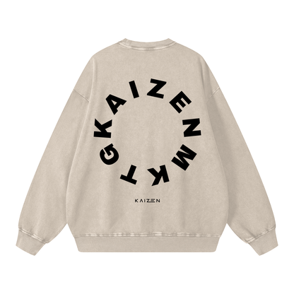 Snow Washed Oversized Sweatshirt