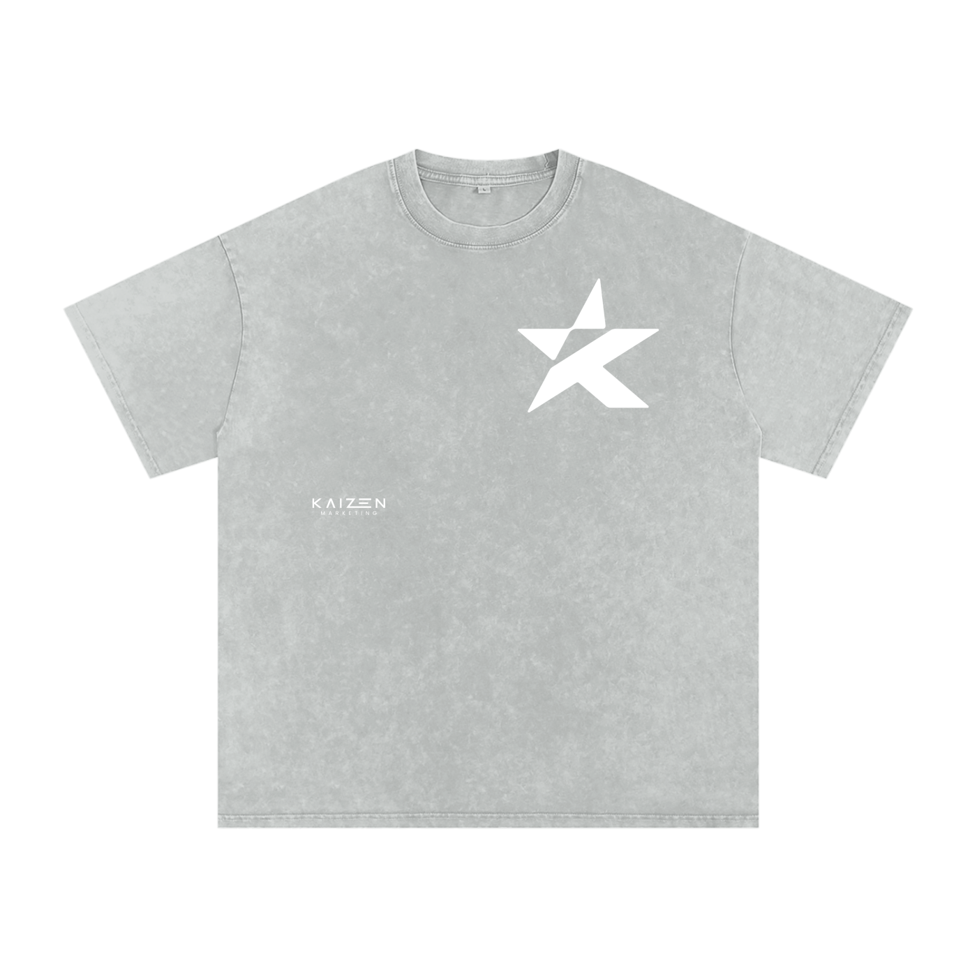 Snow Washed Oversized Cotton T-Shirt
