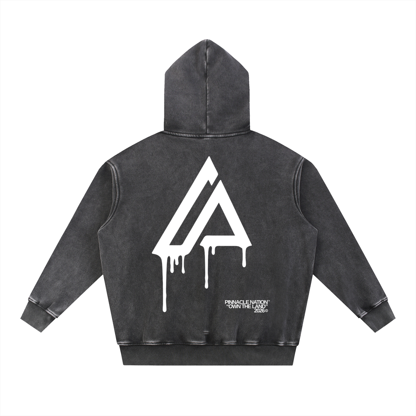 Snow Wash Fleece Oversize Hoodie