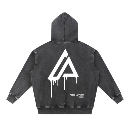 Snow Wash Fleece Oversize Hoodie