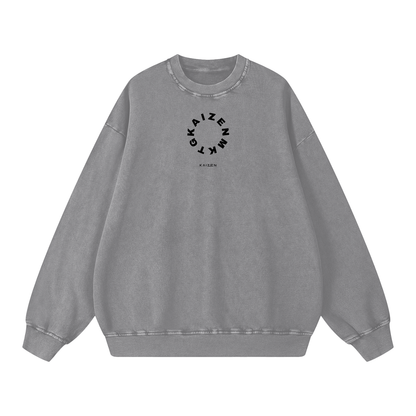 Snow Washed Oversized Sweatshirt
