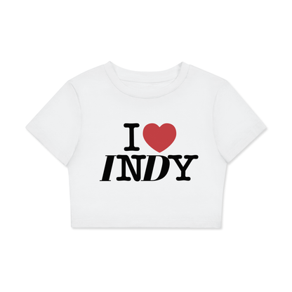 I <3 Indy Fitted Crop