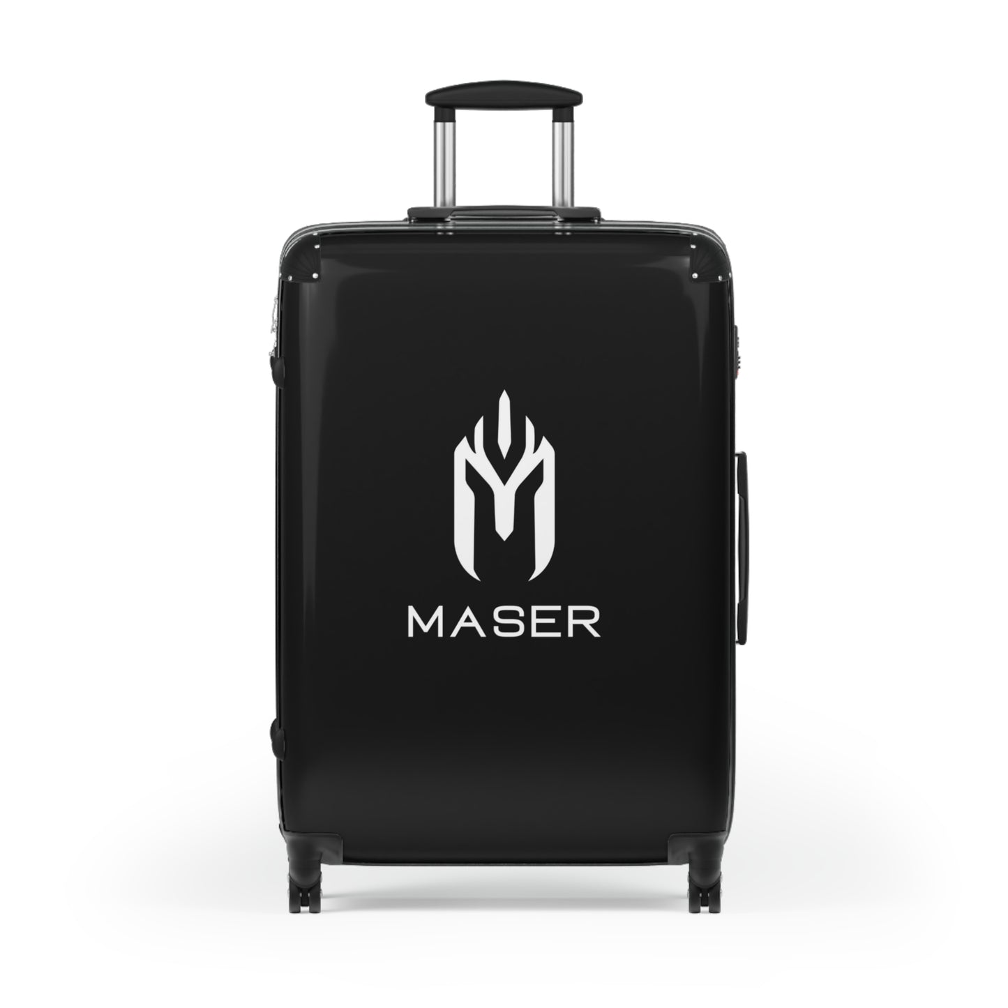 Maser Black Hardshell Suitcase - Stylish Travel Luggage for Adventurers