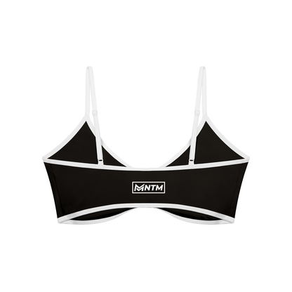 Women's Color Block Ruched V-Neck Sports Bra