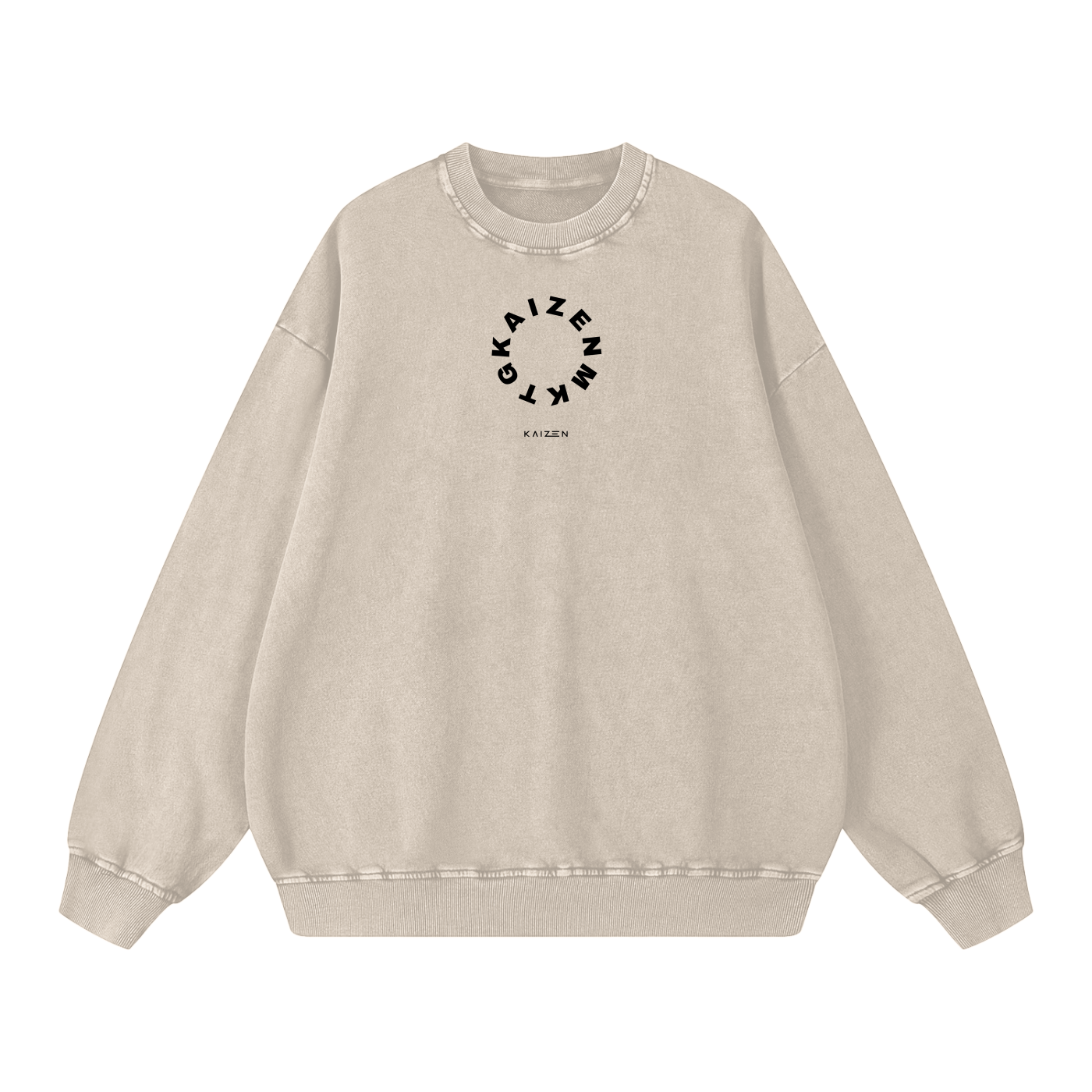 Snow Washed Oversized Sweatshirt