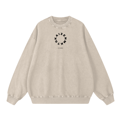 Snow Washed Oversized Sweatshirt