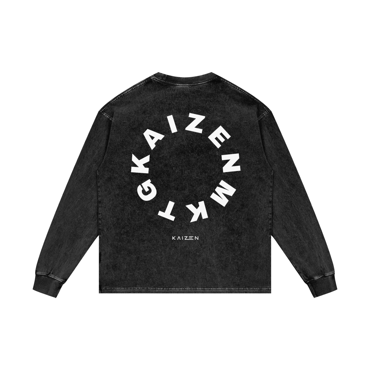 Acid Wash Oversize Long Sleeve T-Shirt
