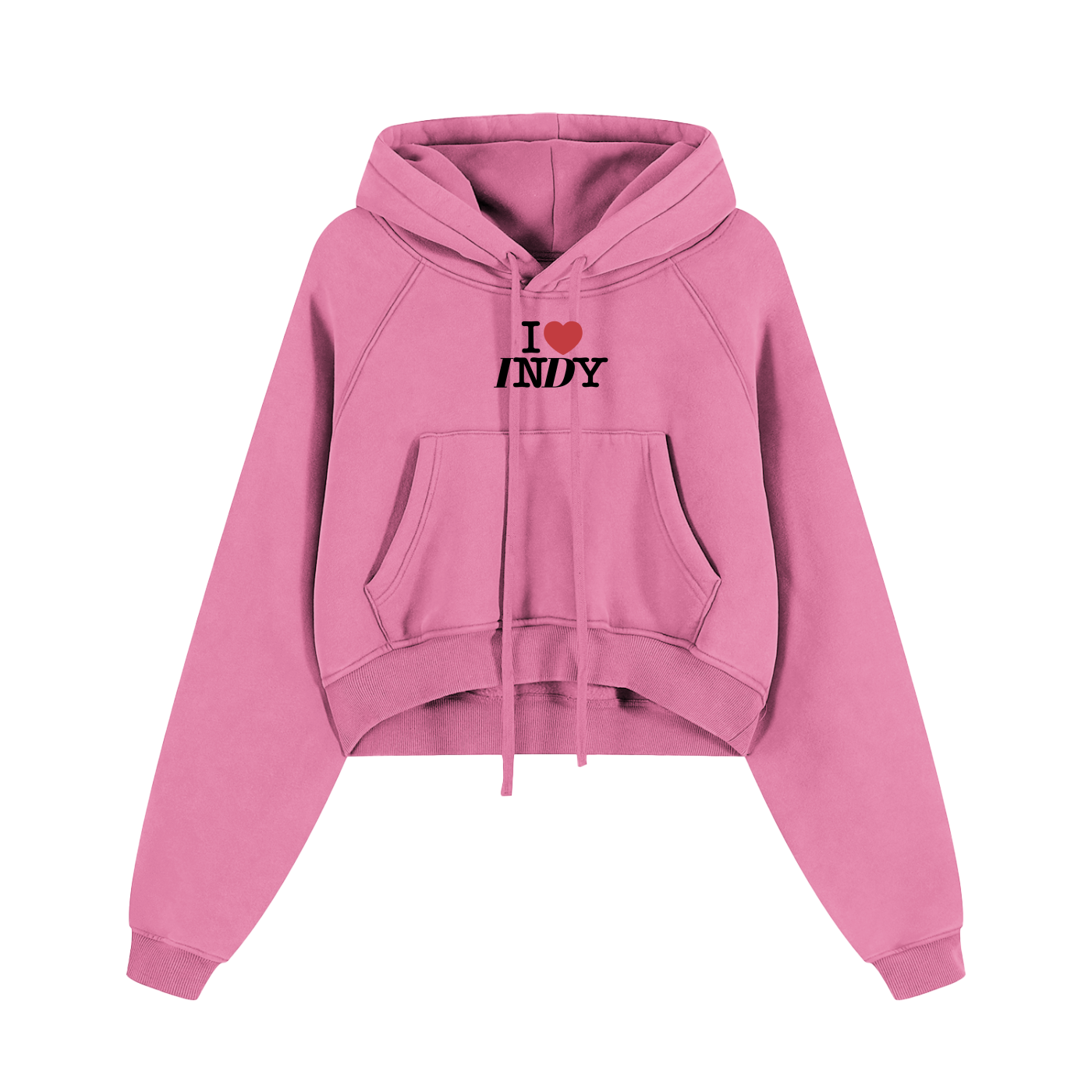 Snow Washed Cropped Hoodie
